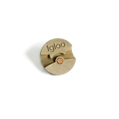 Igloo cut cable holder - Brass